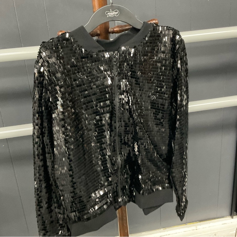 Get it started jacket: Revolution Dance Costume Black Sequin Jacket